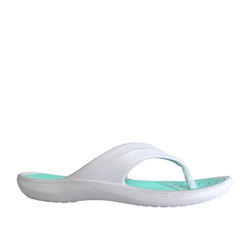 Malibu Womens Jandal White/Mint