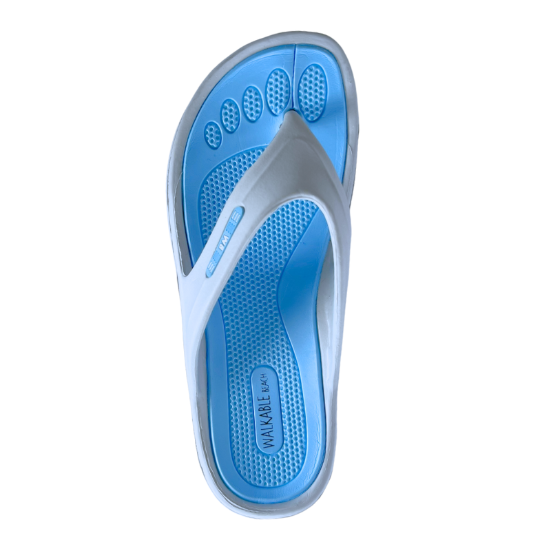 Malibu Womens Jandal Grey/Blue