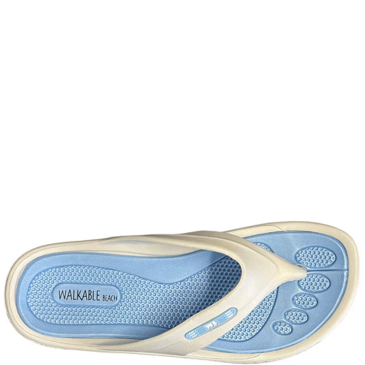 Malibu Womens Jandal Grey/Blue