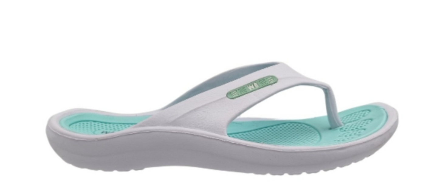 Malibu Womens Jandal White/Mint